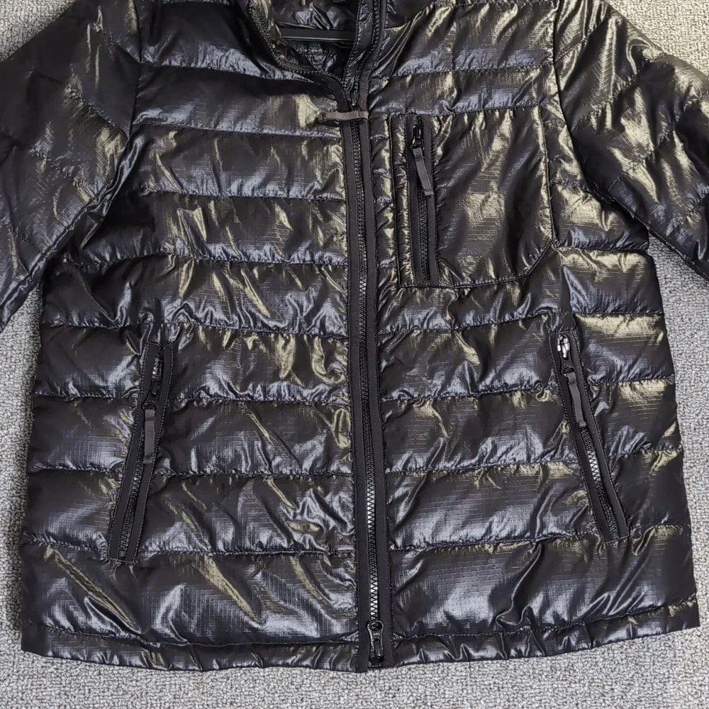J. Crew Down Quilted Puffer Jacket Size Medium in Black